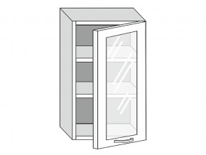 19.50.3 Шкаф настенный (h=913) на 500мм с 1-ой стекл. дверцей в Копейске - kopejsk.magazinmebel.ru | фото
