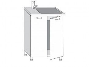 2.60.2мн Шкаф-стол на 600мм под накладную мойку с 2-мя дверцами в Копейске - kopejsk.magazinmebel.ru | фото
