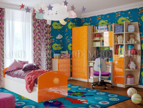 Детская комната Юниор-2 Оранжевый металлик в Копейске - kopejsk.magazinmebel.ru | фото
