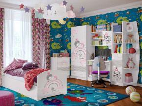 Детская комната Юниор-2 Принцесса 1 в Копейске - kopejsk.magazinmebel.ru | фото