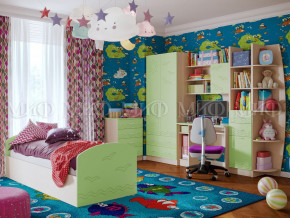 Детская комната Юниор-2 Салатовый в Копейске - kopejsk.magazinmebel.ru | фото