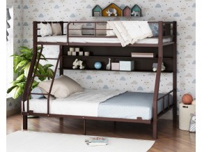Двухъярусная кровать Гранада-1П 140 коричневый в Копейске - kopejsk.magazinmebel.ru | фото