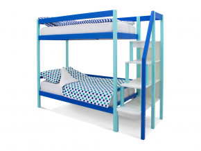 Двухъярусная кровать Svogen мятно-синий в Копейске - kopejsk.magazinmebel.ru | фото - изображение 1