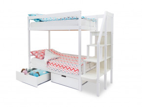 Двухъярусная кровать Svogen с ящиками белый в Копейске - kopejsk.magazinmebel.ru | фото - изображение 2
