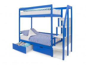 Двухъярусная кровать Svogen с ящиками синий в Копейске - kopejsk.magazinmebel.ru | фото - изображение 2