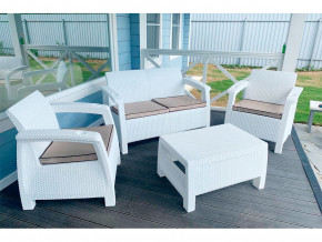 Комплект уличной мебели Yalta Terrace Set белый в Копейске - kopejsk.magazinmebel.ru | фото - изображение 1
