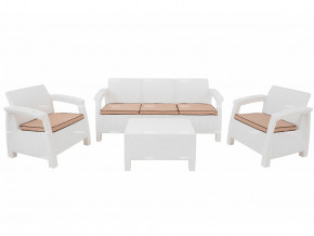 Комплект уличной мебели Yalta Terrace Triple Set белый в Копейске - kopejsk.magazinmebel.ru | фото - изображение 1
