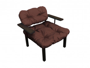 Кресло Дачное коричневая подушка в Копейске - kopejsk.magazinmebel.ru | фото