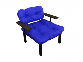 Кресло Дачное синяя подушка в Копейске - kopejsk.magazinmebel.ru | фото