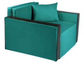 Кресло-кровать Милена с подлокотниками рогожка emerald в Копейске - kopejsk.magazinmebel.ru | фото