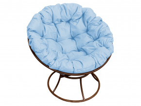 Кресло Папасан без ротанга голубая подушка в Копейске - kopejsk.magazinmebel.ru | фото