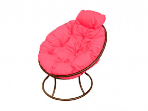 Кресло Папасан мини без ротанга розовая подушка в Копейске - kopejsk.magazinmebel.ru | фото