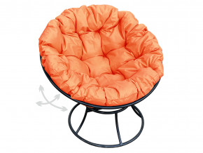 Кресло Папасан пружинка без ротанга оранжевая подушка в Копейске - kopejsk.magazinmebel.ru | фото - изображение 1