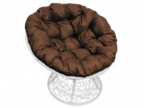 Кресло Папасан с ротангом коричневая подушка в Копейске - kopejsk.magazinmebel.ru | фото