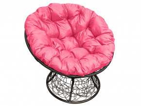 Кресло Папасан с ротангом розовая подушка в Копейске - kopejsk.magazinmebel.ru | фото - изображение 1