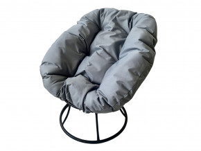 Кресло Пончик без ротанга серая подушка в Копейске - kopejsk.magazinmebel.ru | фото