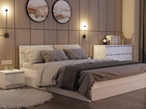 Кровать 1400 Челси Белый глянец в Копейске - kopejsk.magazinmebel.ru | фото - изображение 2
