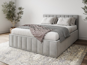 Кровать 1400 Лана серый велюр в Копейске - kopejsk.magazinmebel.ru | фото - изображение 1