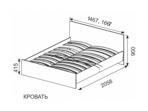 Кровать 1600х2000 ортопедическое основание в Копейске - kopejsk.magazinmebel.ru | фото