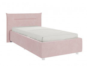 Кровать Альба 900 велюр нежно-розовый в Копейске - kopejsk.magazinmebel.ru | фото