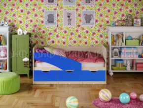 Кровать Бабочки 1600 Синий в Копейске - kopejsk.magazinmebel.ru | фото