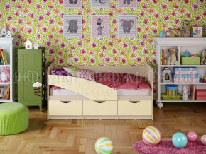 Кровать Бабочки 1600 Ваниль в Копейске - kopejsk.magazinmebel.ru | фото