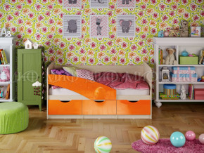 Кровать Бабочки 1800 Оранжевый металлик в Копейске - kopejsk.magazinmebel.ru | фото
