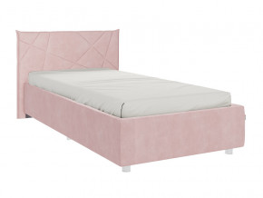 Кровать Бест 900 велюр нежно-розовый в Копейске - kopejsk.magazinmebel.ru | фото