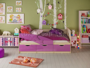 Кровать Дельфин 1600 Фиолетовый металлик в Копейске - kopejsk.magazinmebel.ru | фото