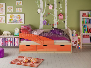 Кровать Дельфин 1600 Оранжевый металлик в Копейске - kopejsk.magazinmebel.ru | фото - изображение 1