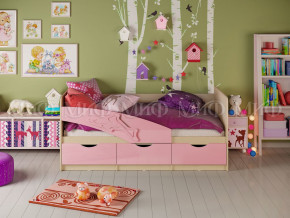 Кровать Дельфин 1600 Розовый металлик в Копейске - kopejsk.magazinmebel.ru | фото