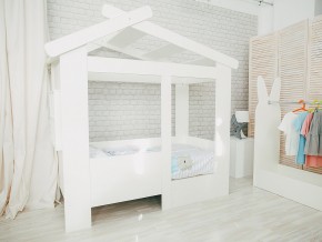 Кровать детская Теремок без ящика белая в Копейске - kopejsk.magazinmebel.ru | фото