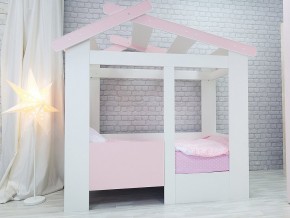 Кровать детская Теремок без ящика розовая в Копейске - kopejsk.magazinmebel.ru | фото