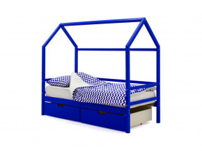 Кровать-домик Svogen с ящиками синий в Копейске - kopejsk.magazinmebel.ru | фото