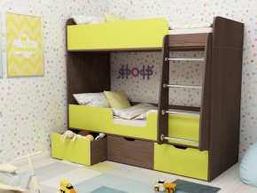 Кровать двухъярусная Малыш двойняшка бодега-лайм в Копейске - kopejsk.magazinmebel.ru | фото - изображение 1