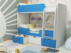 Кровать двухъярусная Малыш двойняшка винтерберг-голубой в Копейске - kopejsk.magazinmebel.ru | фото