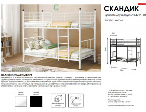 Кровать двухъярусная Скандик 42.20-01 в Копейске - kopejsk.magazinmebel.ru | фото - изображение 2