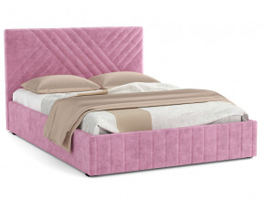 Кровать Гамма 1400 с основанием велюр тенерифе розовый в Копейске - kopejsk.magazinmebel.ru | фото