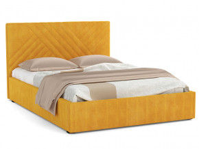 Кровать Гамма 1600 с основанием велюр тенерифе куркума в Копейске - kopejsk.magazinmebel.ru | фото