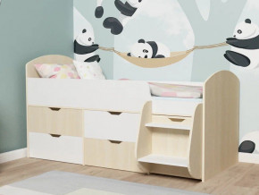 Кровать Малыш-7 Дуб-Белое дерево в Копейске - kopejsk.magazinmebel.ru | фото