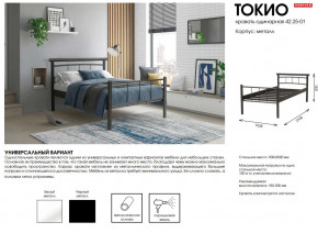 Кровать одинарная 42.25-01 Токио в Копейске - kopejsk.magazinmebel.ru | фото - изображение 2