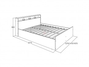 Кровать Ольга 17 1600 в Копейске - kopejsk.magazinmebel.ru | фото - изображение 2