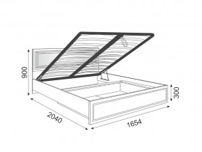 Кровать подъемная со спинкой Беатрис 11 Орех в Копейске - kopejsk.magazinmebel.ru | фото - изображение 2