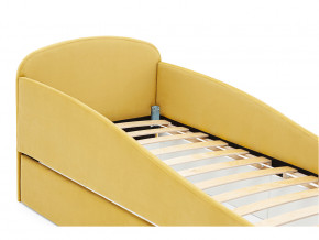 Кровать с ящиком Letmo горчичный (велюр) в Копейске - kopejsk.magazinmebel.ru | фото - изображение 3
