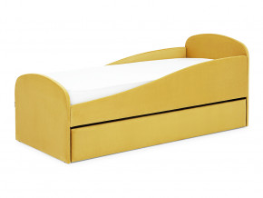 Кровать с ящиком Letmo горчичный (велюр) в Копейске - kopejsk.magazinmebel.ru | фото - изображение 9