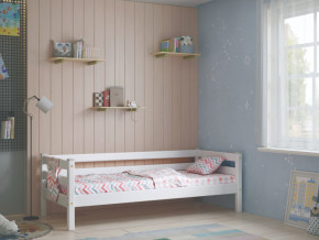 Кровать с задней защитой Соня Вариант 2 белая в Копейске - kopejsk.magazinmebel.ru | фото