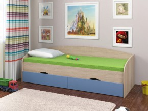 Кровать Соня 2 сонома-голубой в Копейске - kopejsk.magazinmebel.ru | фото