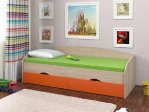 Кровать Соня 2 сонома-оранжевый в Копейске - kopejsk.magazinmebel.ru | фото