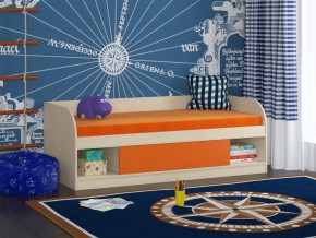 Кровать Соня 4 дуб молочный-оранжевый в Копейске - kopejsk.magazinmebel.ru | фото - изображение 1