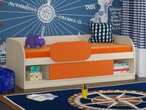 Кровать Соня 4 дуб молочный-оранжевый в Копейске - kopejsk.magazinmebel.ru | фото - изображение 3